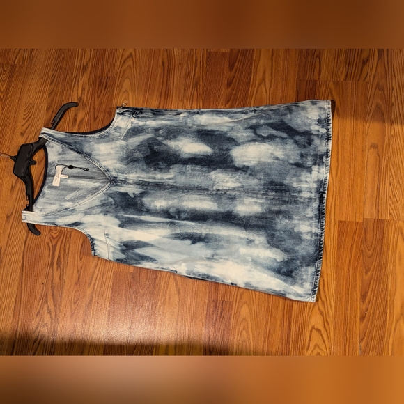rag & bone Naia Tie-Dye Denim Minidress - Picture 4 of 9